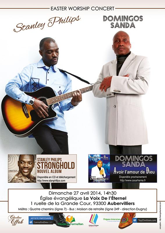 Stanley Philips en concert avec Domingos Sanda - Aubervilliers 27/04/2014